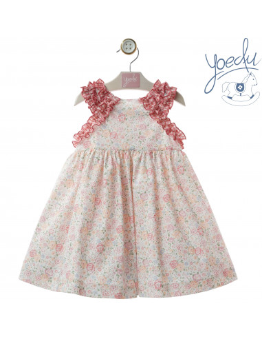 VESTIDO infantil flores familia MAYÓLICA