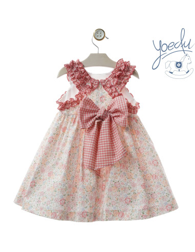 VESTIDO infantil flores familia MAYÓLICA