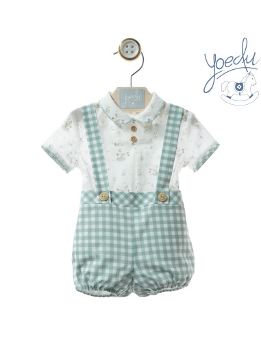 CONJUNTO baby tirantes conejitos familia GRES