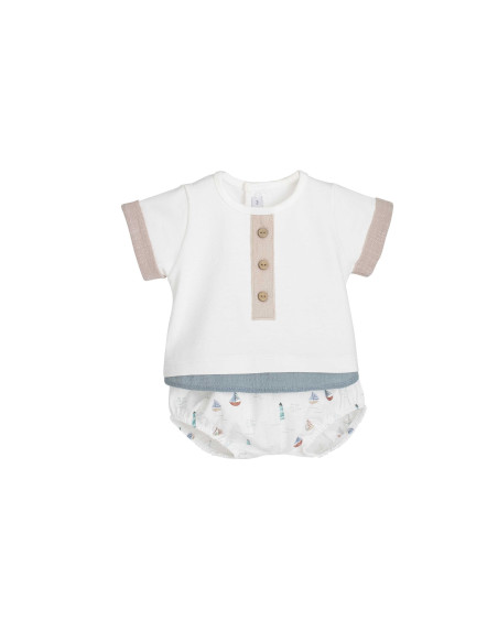 CONJUNTO RANITA barquitos familia YANAM
