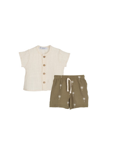 CONJUNTO BERMUDA palmeras familia MATHURA