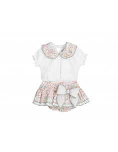 CONJUNTO RANITA flores...