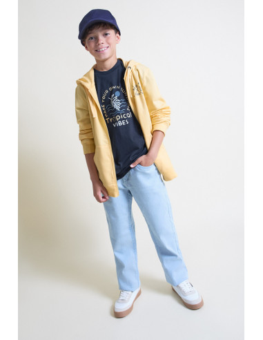 SUDADERA cremallera capucha GOOD VIBES
