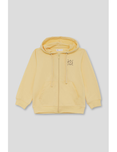 SUDADERA cremallera capucha GOOD VIBES