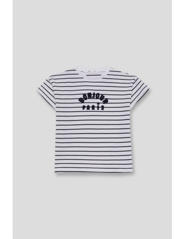 CAMISETA rayas marineras BONJOUR PARIS