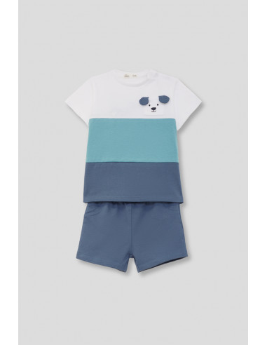 CONJUNTO corto sport tricolor PERRO