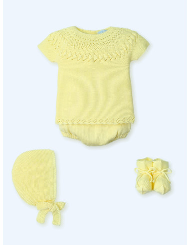 CONJUNTO ranita punto LIMONATA SEERSUKER