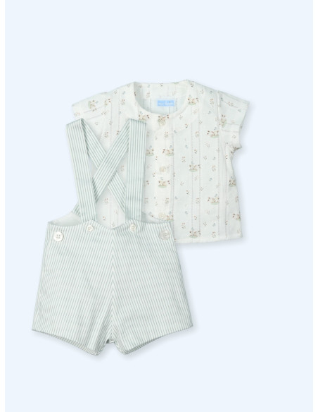 CONJUNTO pantalón tirantes familia CONEJITOS TESS