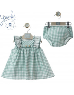 VESTIDO bebé vichy familia...