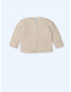 CHAQUETA LARGA ochitos hilo...