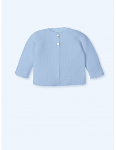 CHAQUETA LARGA ochitos hilo...