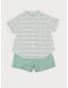 CONJUNTO BERMUDA rayas...