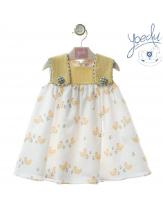 VESTIDO infantil gallinas...