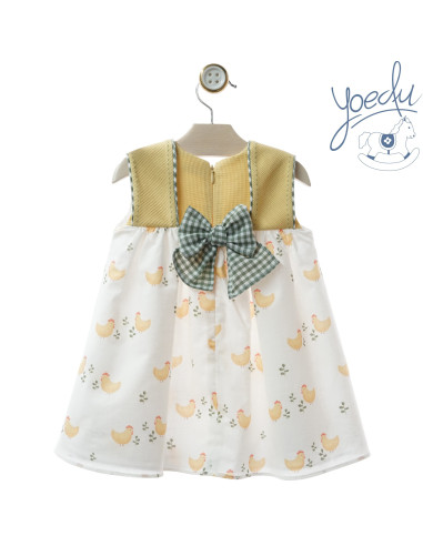 VESTIDO infantil gallinas familia ÁNFORA