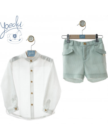 CONJUNTO BERMUDA niño familia ARTESANÍA