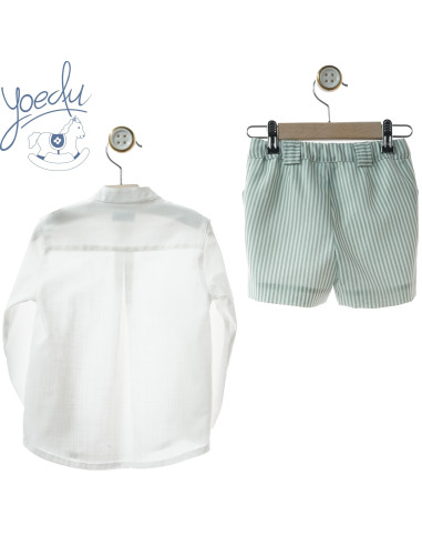 CONJUNTO BERMUDA niño familia ARTESANÍA