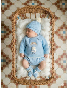 CONJUNTO RANITA PUNTO familia BEAR IN THE PARACHUTE