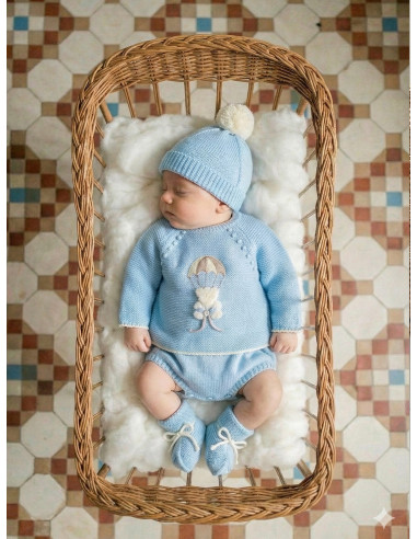 CONJUNTO RANITA PUNTO familia BEAR IN THE PARACHUTE
