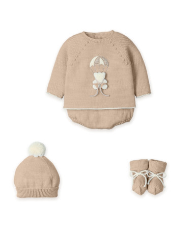 CONJUNTO RANITA PUNTO familia BEAR IN THE PARACHUTE