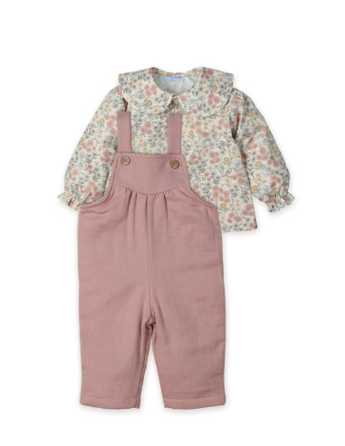 PETO + BLUSA flores familia ROSEWOOD DAK
