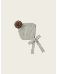 GORRO PUNTO ALGODÓN CON POMPÓN