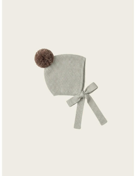 GORRO PUNTO ALGODÓN CON POMPÓN